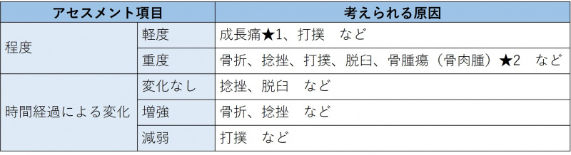 ファイル:表-筋骨格-問診2-痛みの詳細-程度持続時間.jpg