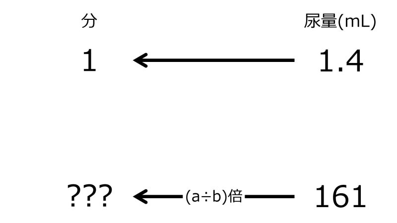 ファイル:MinFor161mLWhen1minFor1pnt4mLTwoLeftwardArrowsWithZeroRate.jpg