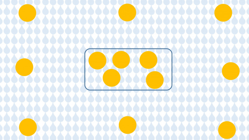 ファイル:DiffusionWithPermeableMembraneBefore.jpg